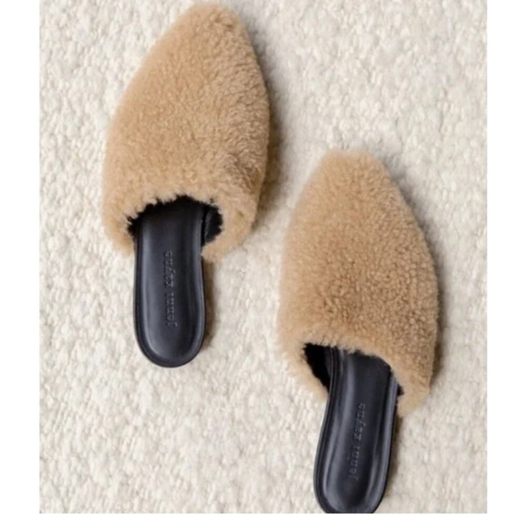 Jenny Kayne fur mules